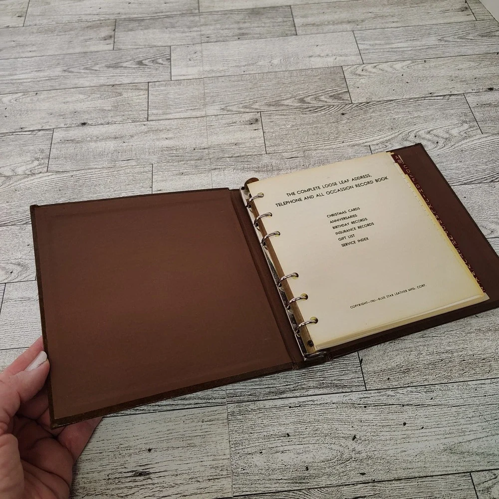 1961 Very Important Data Address Book‎ Telephone Number Organizer True Vintage